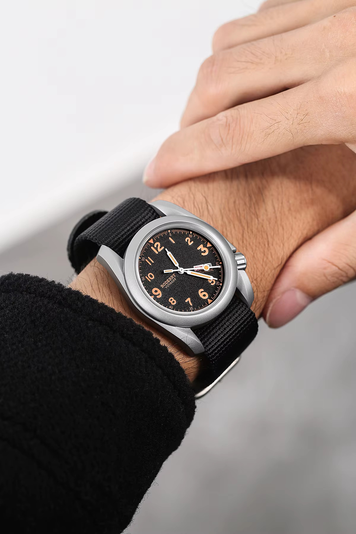 Automatic Mechanical 100M Waterproof Clock Military Vintage Wristwatch Mens