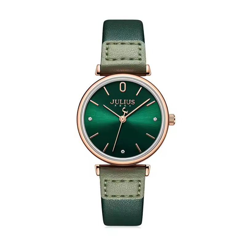 Casual Alloy Leather Water Resistant 3Bar Quartz Wristwatch - Image 6