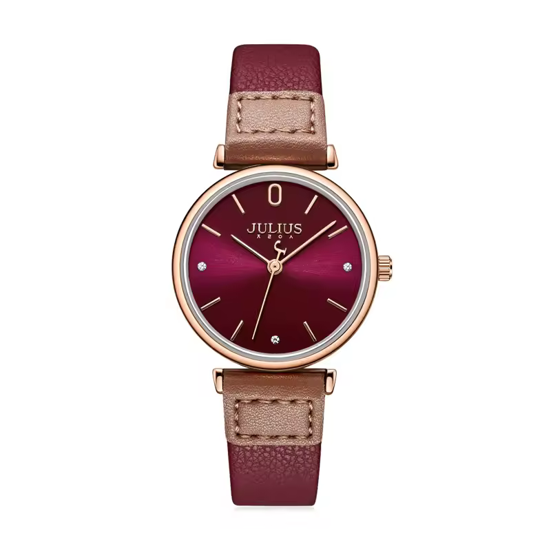 Casual Alloy Leather Water Resistant 3Bar Quartz Wristwatch - Image 4