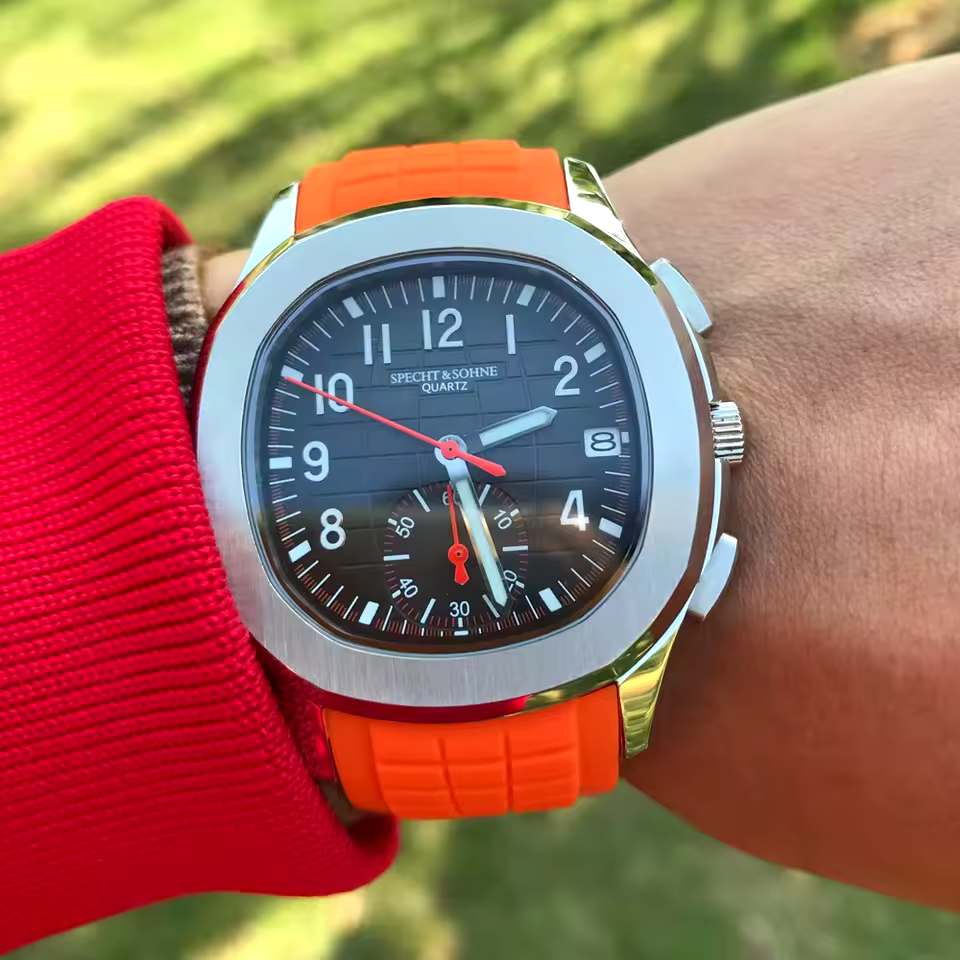 Casual Stainless Steel Functional Sports Quartz Male Wristwatch