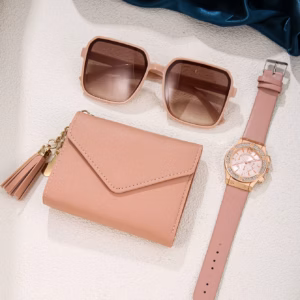 Consisting Of 3 Pieces Each Including Glasses And Wallet Watch Set