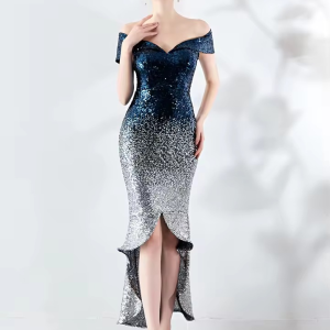 Elegant Luxury Backless Sequin Birthday Maxi Dress