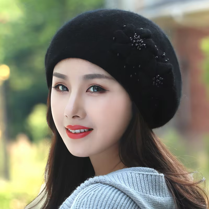 Flower Pearl Casual Soft Classic Thermal Outdoor Accessory Caps
