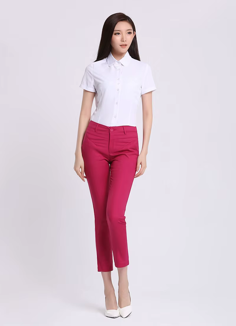 Formal High Waist Pencil Skinny Ankle Length Pants - Image 2