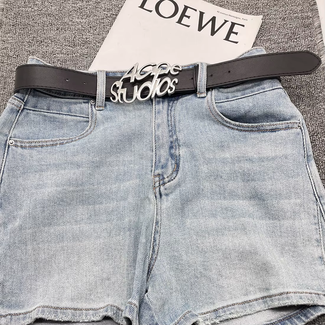 Goth Letter Love Metal Buckle Jeans Decoration Belt