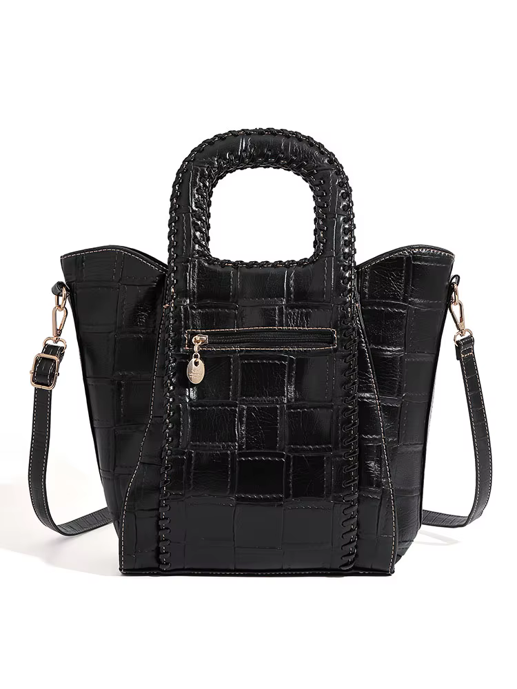 High-end Leather Large Capacity Multi-Layer Send Wallet Tote Bags - Image 3