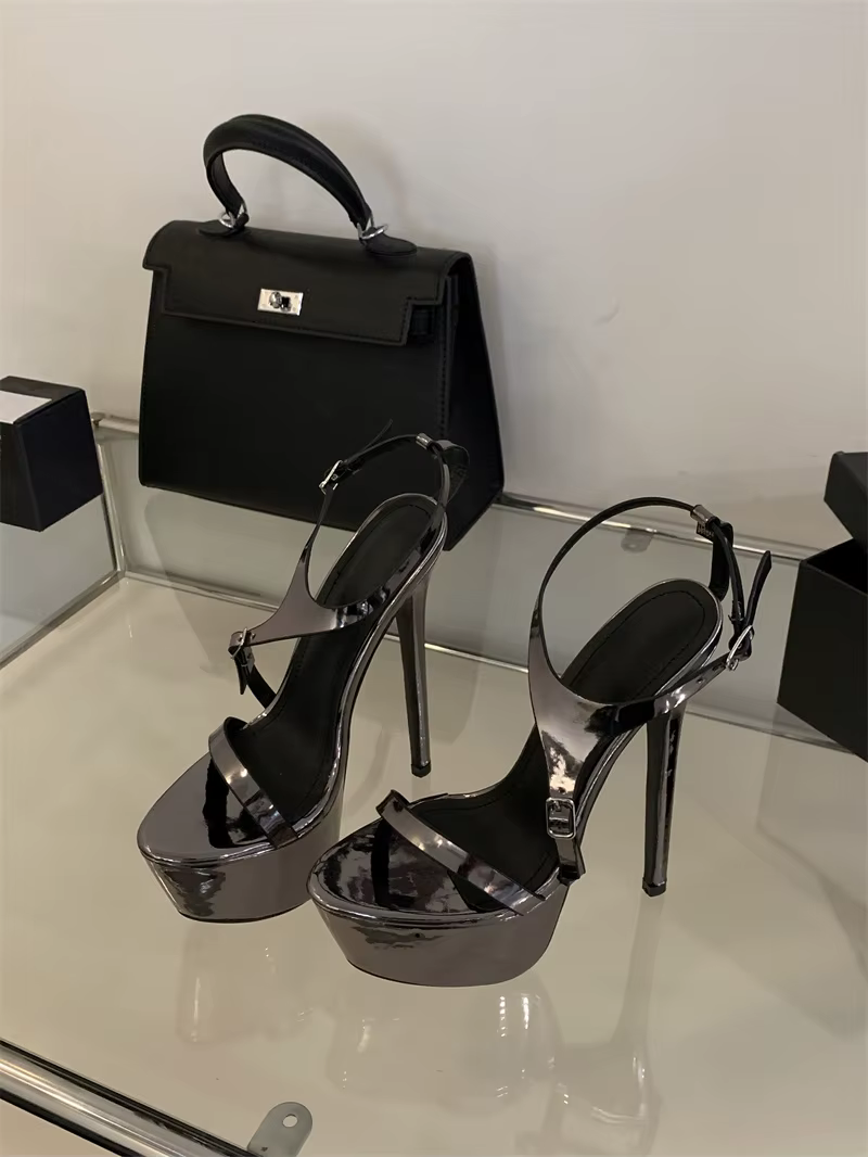 Buckle Strap Banquet High Heels Stripper Pole Platform Sandals