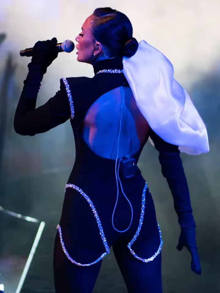 Luxury Celebrity Designer Beading Diamonds Bodycon Bandage Jumpsuit - Image 2