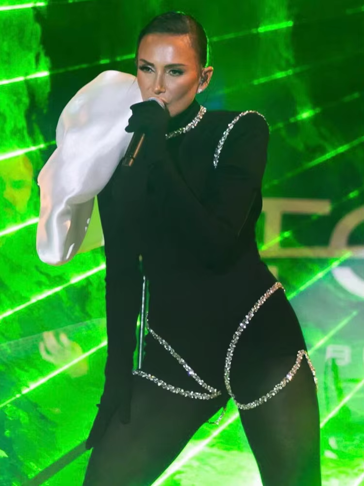 Luxury Celebrity Designer Beading Diamonds Bodycon Bandage Jumpsuit