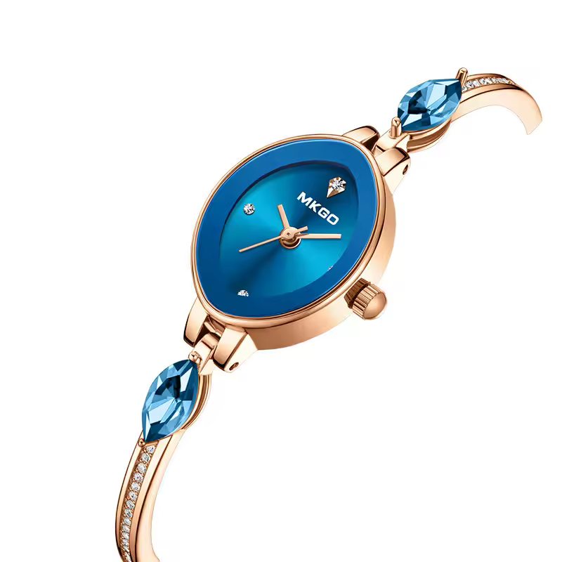 Luxury Diamonds Waterproof Slim Bracelet Clock Quartz Watch - Image 5