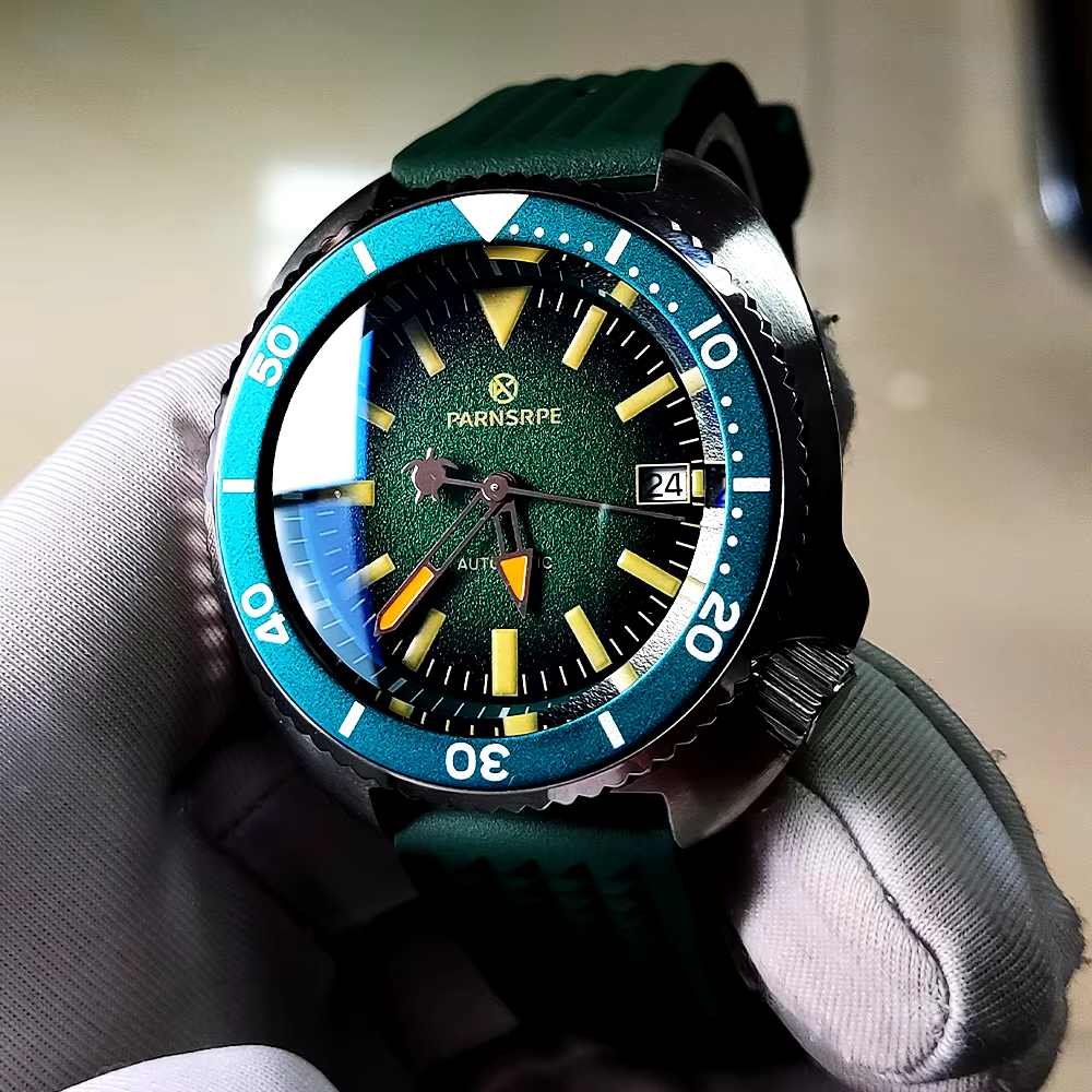 Luxury Men's Watch Small Abalone Automatic Mechanical Movement Aseptic Dial Sapphire Glass - Image 3