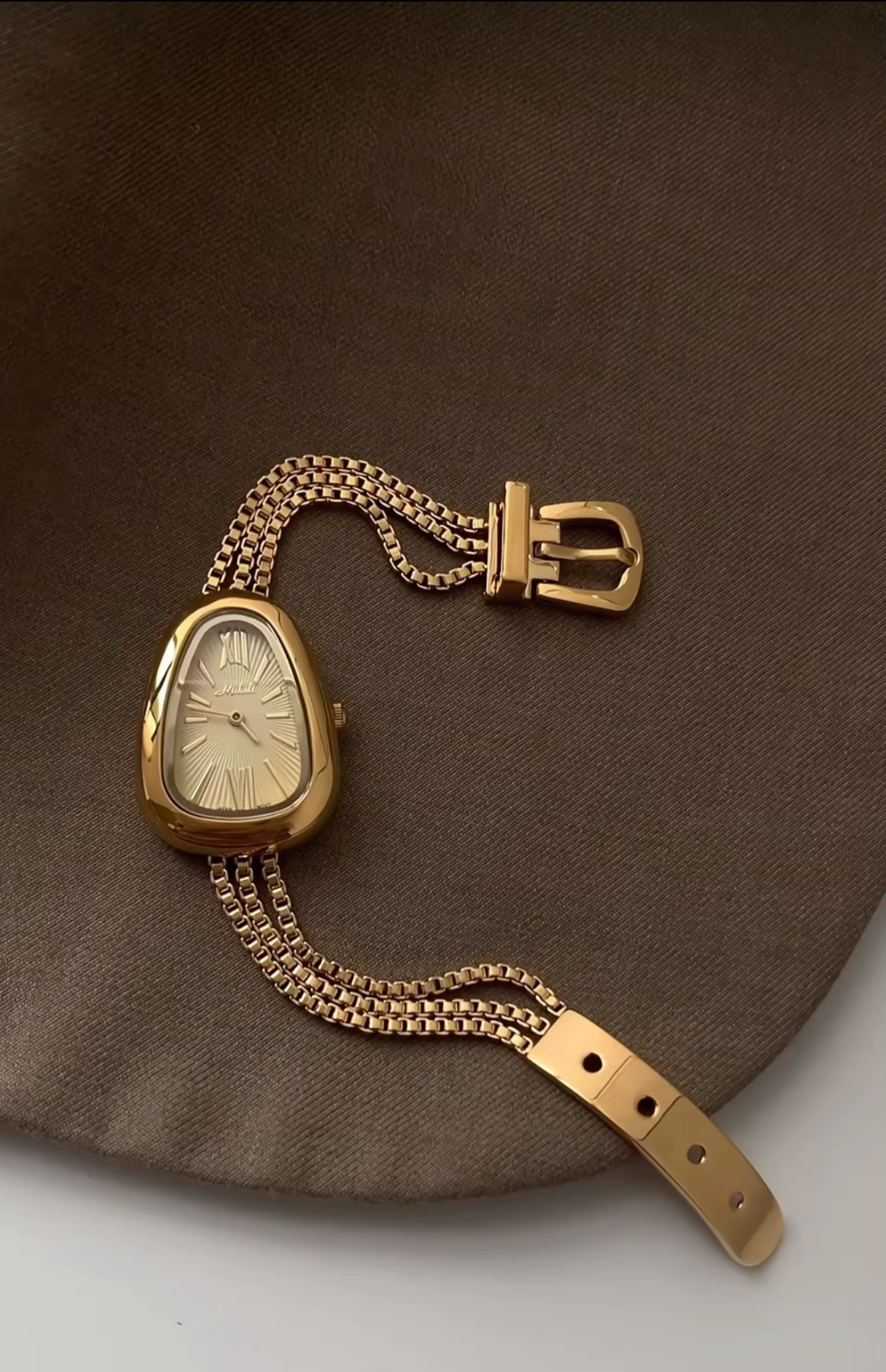 Luxury Niche Snake Head Quartz High-end Temperament Bracelet Watch - Image 5