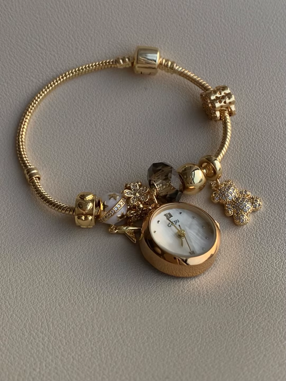 Metal Zircon Butterfly Bear Bracelet quartz Watch