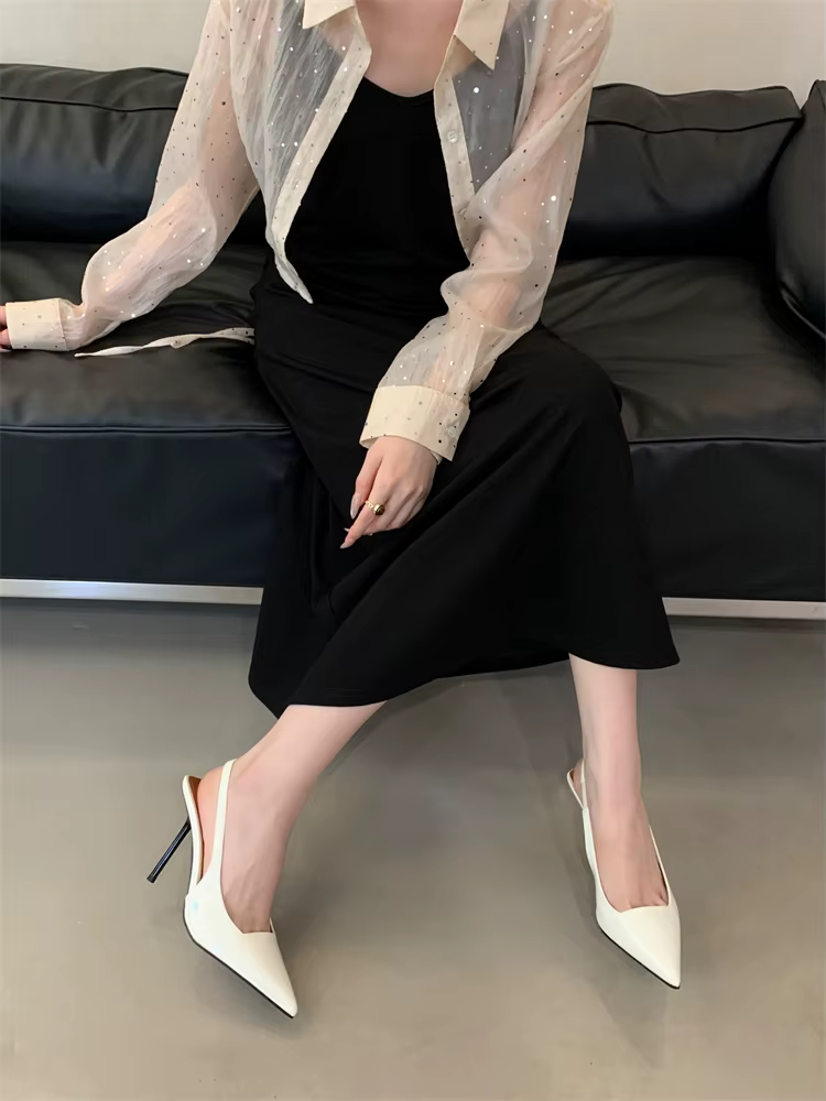 Elegant Patent Leather Ankle Strap Stiletto High Heel - Image 11