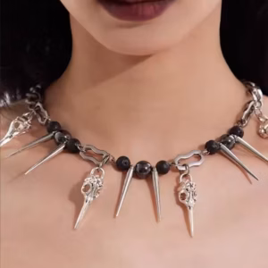 Punk Cross Rivet Choker Irregular Hip Hop Necklace
