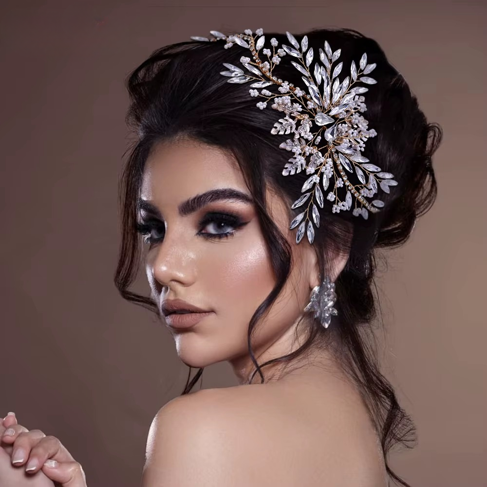 Rhinestone Headband Bridal Headpiece Hair Ornament Hair Jewelry Headwear - Image 2