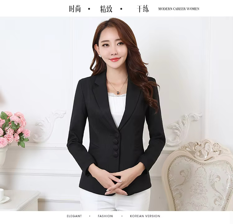 Formal Veste Slim Fashion Single Breasted Jackets - Image 17