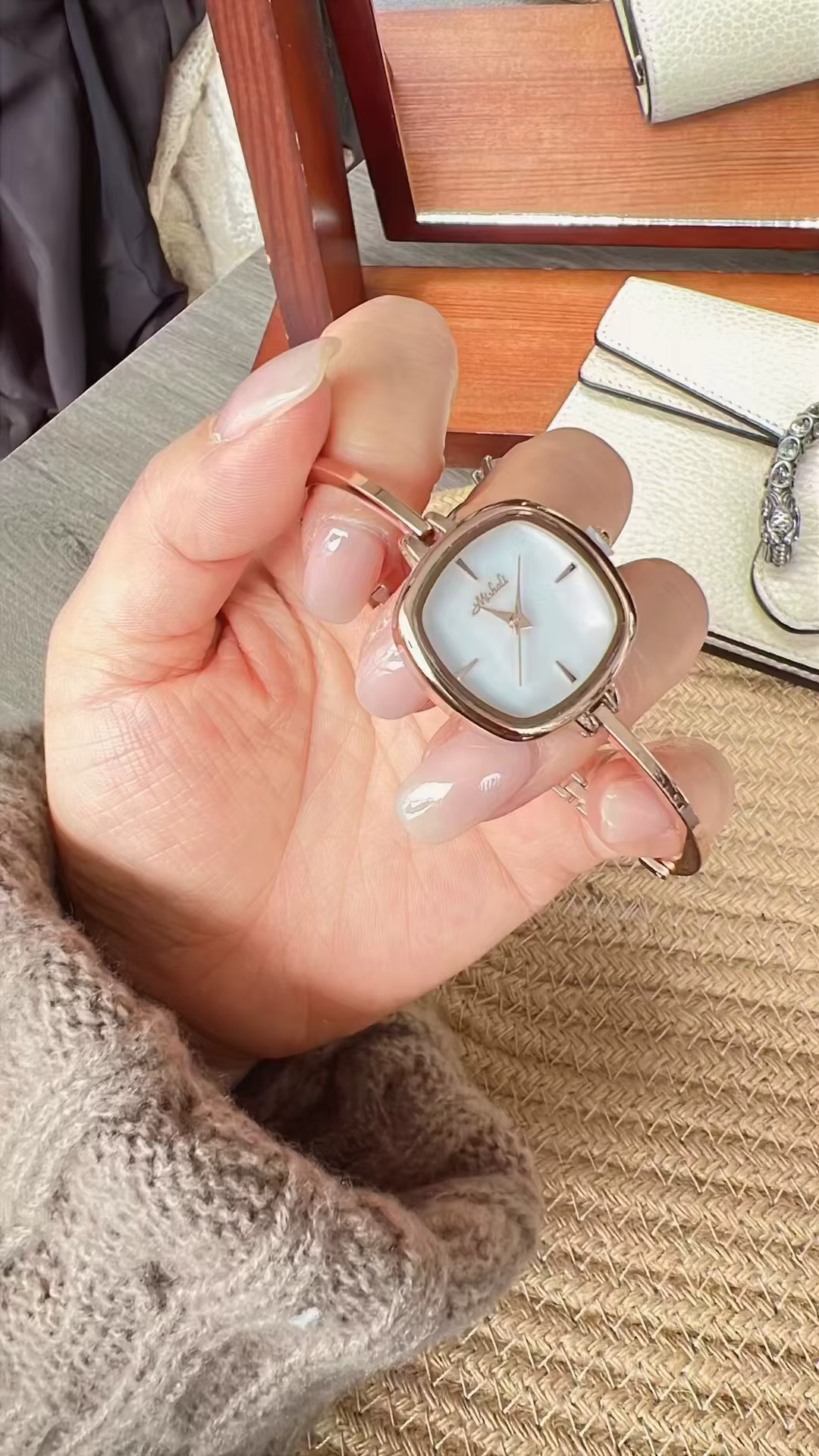 Simple Waterproof Slim Strap Bracelet Style Square Watch - Image 8