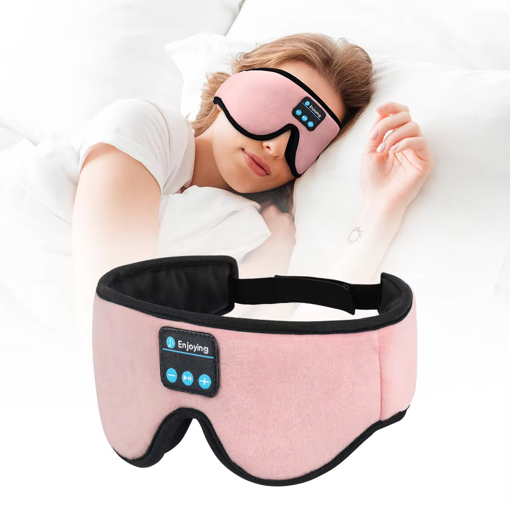 Sleeping Mask 3D Wireless Bluetooth Headphones Travel Sleep Mask