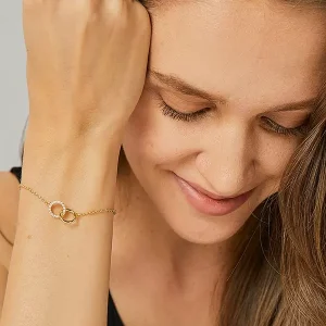 Trendy Rhinestone Circles Contrast Classic Resort Wear Beacelet