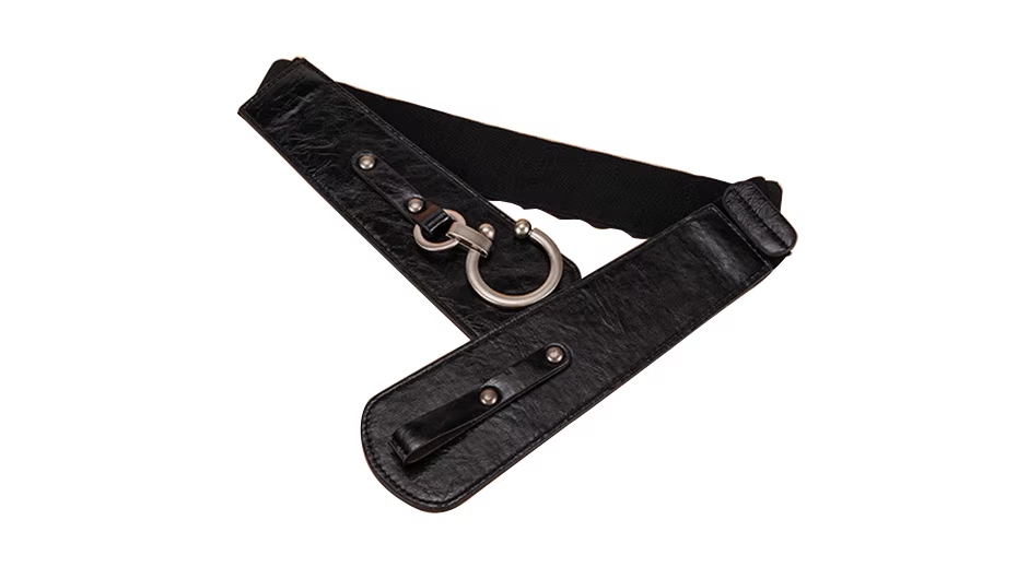 Vintage Elastic Metal Hook Buckle Wide Party Dress Belts - Image 8