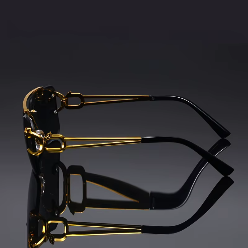 Vintage Luxury Cool Tiger Stand Frameless Outdoor Travel Anti Glare Glass - Image 4