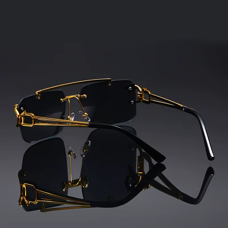 Vintage Luxury Cool Tiger Stand Frameless Outdoor Travel Anti Glare Glass - Image 5