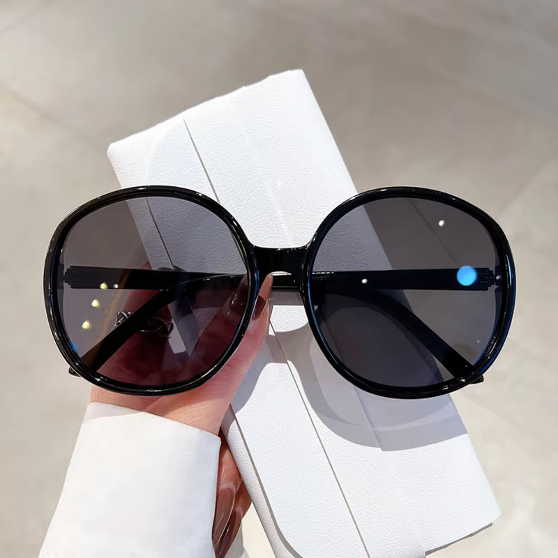 Vintage Trendy Punk Oversized Big Frame Shades Round Sun Glasses