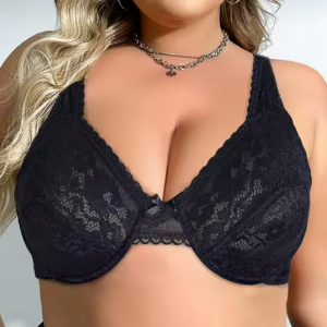 Fashion Plain Floral Lace Ultra Thin Breathable Bra