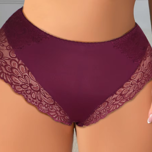 Big Size Lace Underwear Breathable Plain Underpants
