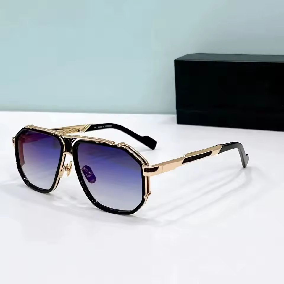 Casual Acetate UV400 Business Square Vintage Sun Glasses - Image 7
