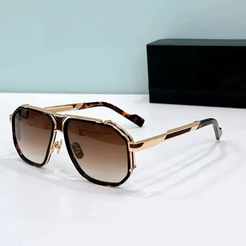 Casual Acetate UV400 Business Square Vintage Sun Glasses - Image 5