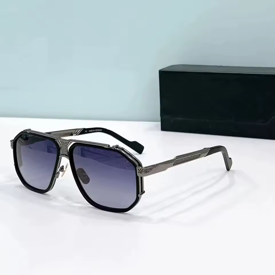 Casual Acetate UV400 Business Square Vintage Sun Glasses - Image 4