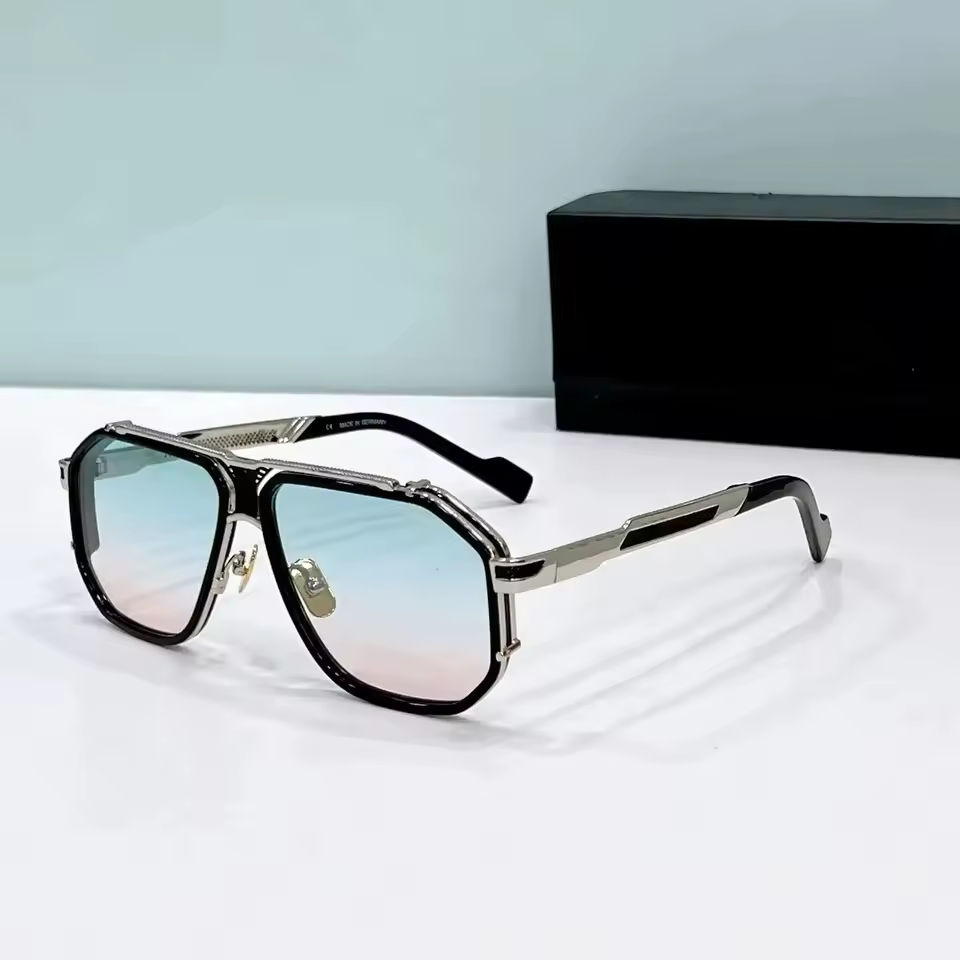 Casual Acetate UV400 Business Square Vintage Sun Glasses