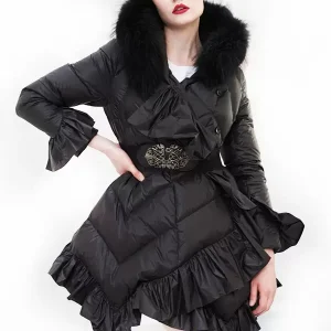 Casual Chic Duck Feather Street Wear Down Jacket