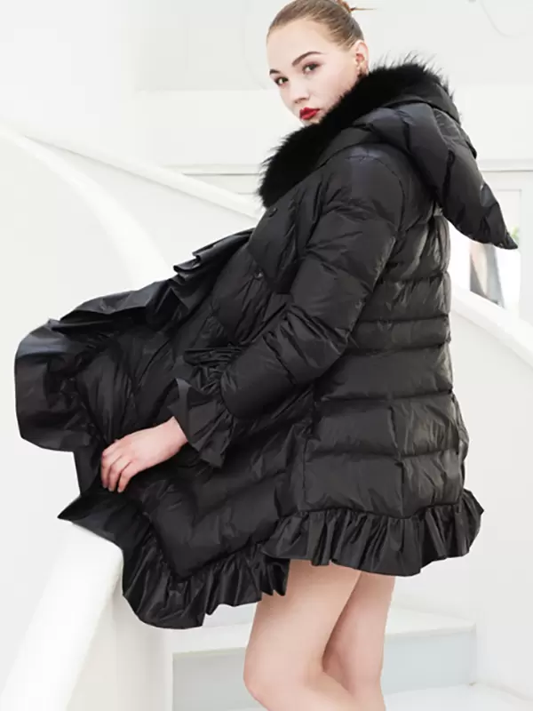 Casual Chic Duck Feather Street Wear Down Jacket - Image 3
