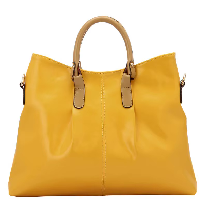 Casual Shopping Single Shoulder Crossbody Retro Cowhide Leather Handbag