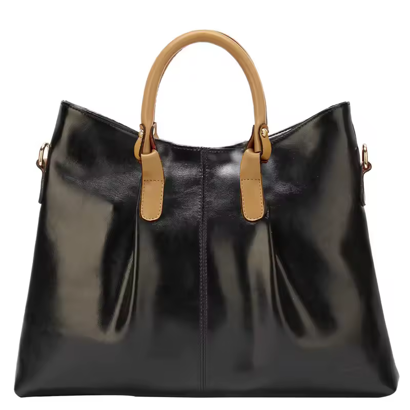 Casual Shopping Single Shoulder Crossbody Retro Cowhide Leather Handbag - Image 3
