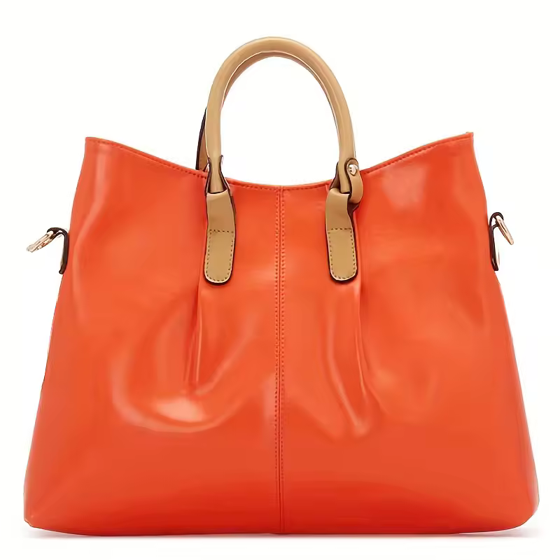 Casual Shopping Single Shoulder Crossbody Retro Cowhide Leather Handbag - Image 2
