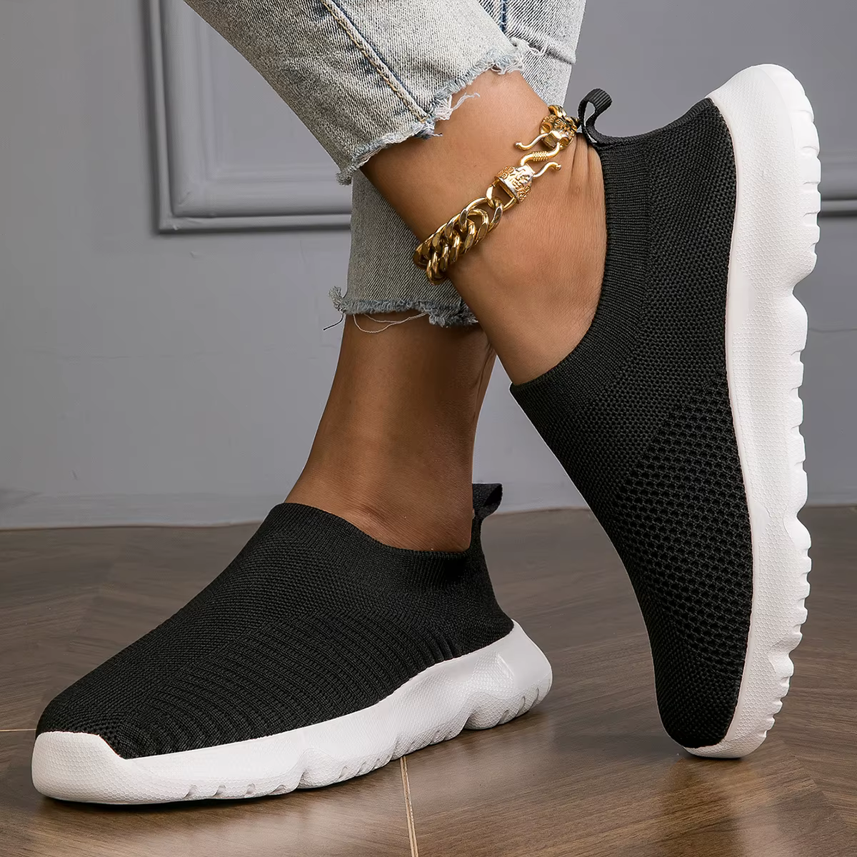 Casual Slip On Flats Loafers Walking Shoes