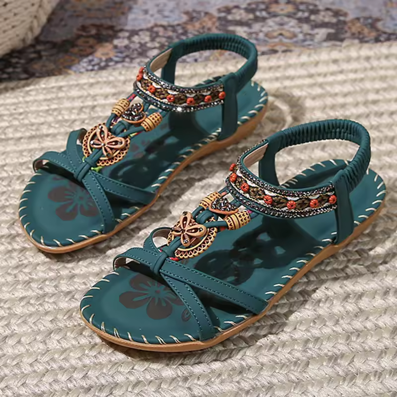 Casual Solid Polyester Front And Rear Open Strap Outdoor Sandals