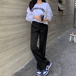 Casual Zipper Fly High Waist Flare With Pockets Wide Leg Pants 13 Casual Zipper Fly High Waist Flare With Pockets Wide Leg Pants