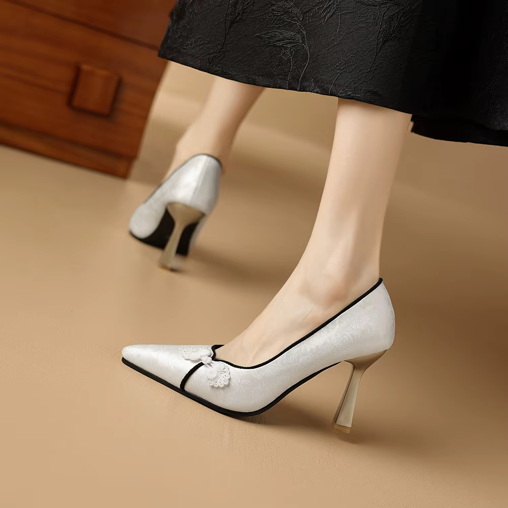 Classics Designer Pointed Toe Stiletto Pumps High Heels - Image 5