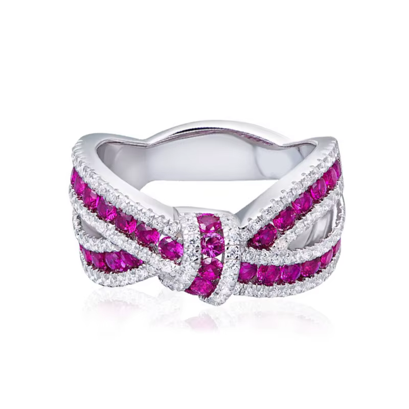 Elegant Gorgeous Bright ZirconiaJ ewelry For Engagement Ceremony Finger Ring