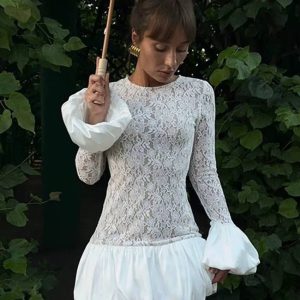 Elegant Pullover Slash Neck Bodycon O-Neck Long Sleeve Mini Dress