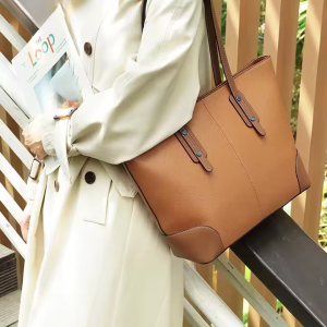 Genuine Leather Large Capacity For Ipad Passport Shoulder Totes Bags