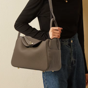 Litchi Pattern Genuine Cowhide Satchel Versatile Medicine Crossbody Doctor Bag