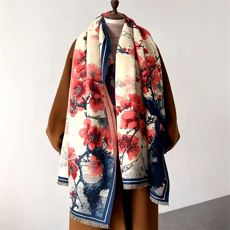 Luxury Cashmere Warm Pashmina Blanket Poncho Scarves Shawl