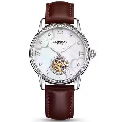 Luxury Diamond Waterproof Sapphire Hollow Mechanical Automatic Watches - Image 7