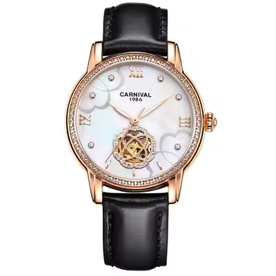 Luxury Diamond Waterproof Sapphire Hollow Mechanical Automatic Watches - Image 8